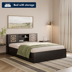 Wakefit Algol Engineered Wood Queen Box Bed, 210 cm x 160 cm (6.89 ft x 5.25 ft)