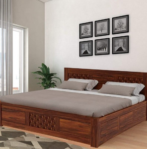 Suncrown Furniture Solid Wood Queen Box Bed