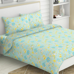 haus & kinder 120 TC Cotton King Printed Flat Bedsheet