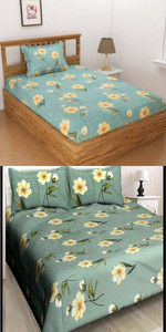 CREATURE Cotton Single, Double Flat 260 TC Printed Bedsheet