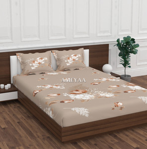 AMEYAA 240 TC कॉटन प्रिंटेड बेडशीट