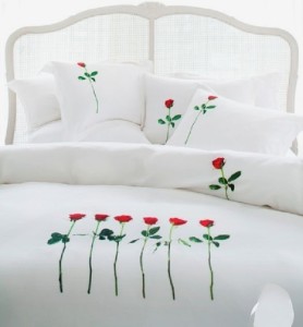 Agarwal Retails 450 TC Cotton, Viscose King Embroidered Flat Bedsheet