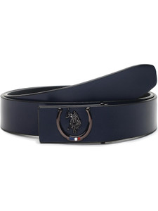 U.S. POLO ASSN. Men Blue Leather Belt - Image 5