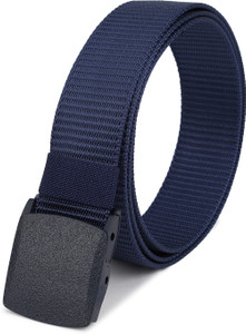 ZaF Men Casual, Formal Blue Nylon Belt Blue Price in India