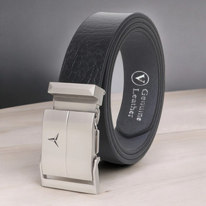 WARCKS Men Formal, Casual, Party, Evening Black Genuine Leather Belt