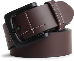 WROGN Men Brown Genuine Leather Belt - Image 5