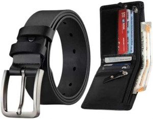 Fancy Craft Men Casual, Evening, Formal, Formal, Party Black Artificial Leather Belt