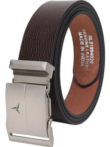 PROVOGUE Men Casual, Formal, Evening, Party Brown Genuine Leather Belt