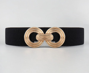 Hapani Fashion Women Party Black Genuine Leather Belt