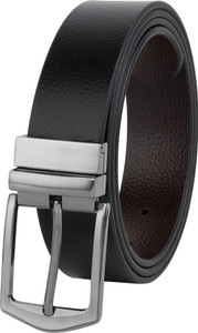 Roadster Men Evening, Party, Formal, Casual Black, Brown Genuine Leather Reversible Belt