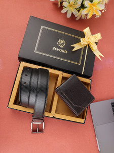 ZEVORA Men Casual Multicolor Genuine Leather Reversible Belt