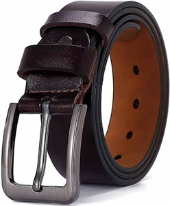 METRONAUT Men Casual, Evening, Formal, Party Brown Genuine Leather Belt