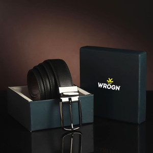 WROGN Men Black Reversible Leather Belt - Image 5