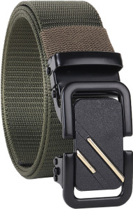 PROVOGUE Men Casual, Formal Green Nylon Belt