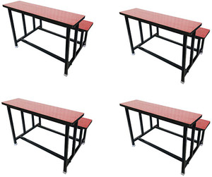 RATISON School Duel Desk Small Students Kids for Two Students (4 PC.) Metal 2 Seater