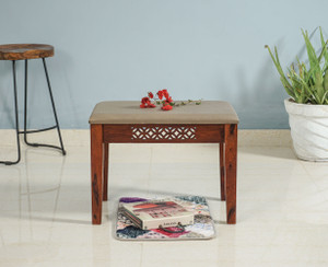 Woodefly Sheesham Dining Bench For Living Room Office - Wooden Bench for Sitting Solid Wood 1 Seater