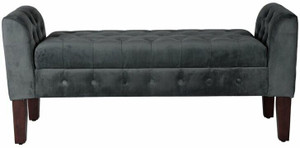 TFS Luxury Bench Settee with Storage Box For Living Room/Bedroom/Office Solid Wood 2 Seater
