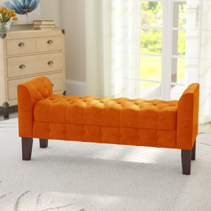 TFS Luxury Bench Settee with Storage Box For Living Room/Bedroom/Office Solid Wood 2 Seater