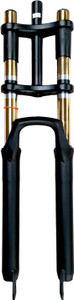 CARBON 26" Double Crown Suspension Mountain Bike Fork - Image 6
