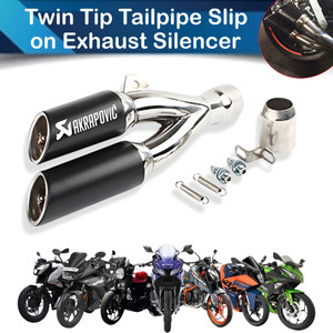ASRYD Universal Stainless Steel Double Barrel Slip-On Exhaust - Image 6