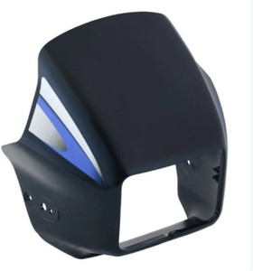 MAXXELL VISOR SPLENDOR PLUS Black Blue Bike Headlight Visor - Image 3
