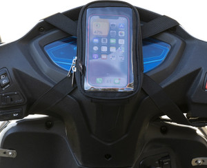 युमिन Mobile Holder Pouch Bag for Scooty Activa Jupiter Ola All Scooter 7 Inch बाइक मोबाइल होल्डर