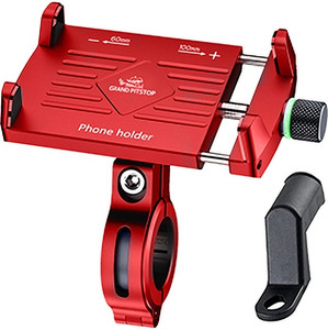 GrandPitstop Claw Grip 360 Degree Aluminium Based Mobile Holder with Adjustable Handlebar & Mirror Mount for Bike & Motorcycle Bike Mobile Holder
