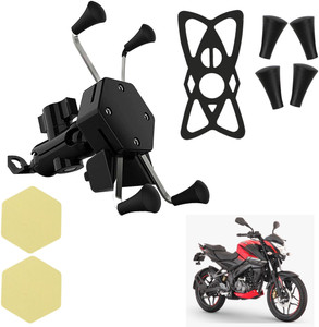 ASRYD X-Grip Bike Mobile Charger & Phone Holder (5V-2A Black) - Bajaj NS 160 Bike Mobile Holder