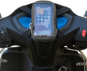 हेंच Phone Pouch Bag for Activa Jupiter Ntorq Access Ather Ola-S1 Pleasure Waterproof बाइक मोबाइल होल्डर