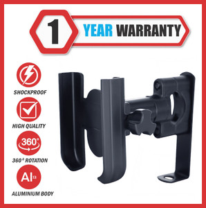 ASRYD 2 IN 1Universal Bike and Scooty Fitting Mount Holder ABS Plastic Body 360 Degree Bike Mobile Holder