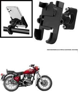Hench 360 Degree Rotating Mirror Universal Bike Mount Holder Version 2 Metal Body Bike Mobile Holder
