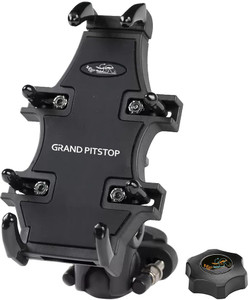 GrandPitstop 4-Sided Grip Anti Shake & Stable Cradle Clamp with 360° Rotation Without Charger Bike Mobile Holder