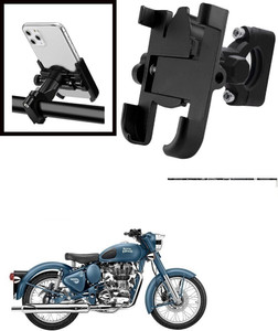 हेंच 360 Degree Rotating Mirror Universal Bike Mount Holder Version 2 Metal Body बाइक मोबाइल होल्डर