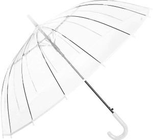 Spirit Clear Umbrella, Wedding Style Auto Open Stick Umbrella, Large Canopy Umbrella