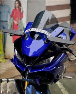 HARP MODZ Yamaha R15 V3 Indonesian Bubble Visor Black Colour Bike  Windshield Price in India Buy HARP MODZ Yamaha R15 V3 Indonesian Bubble  Visor
