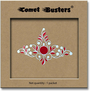 Comet Busters Traditional Bridal Bengali Wedding Bindi for Women (BV1980) Forehead White Bindis