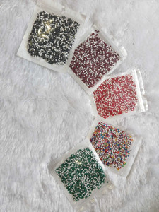 KRUPANIDHI FASHION Size 000 Forehead Multi Bindis (Round)Pack of 5 Women and Girls Multicolor Bindis