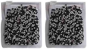 heeva creation Velvet Small Bindi Combo.Size- 000.Colour- Multi.(Pack Of 2). ALL Black Bindis