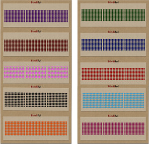 Comet Busters Bindiful Dailywear Multicolor Velvet Round Bindis (bf256) (2mm) Forehead Multicolor Bindis