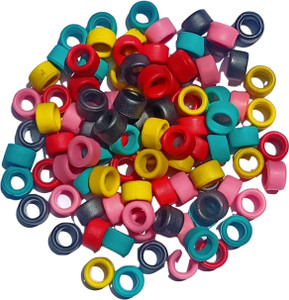 Kailash Pigeon Mix Hard Rubber Wide 40 Pcs Foot Ring Rubber Perch For Bird