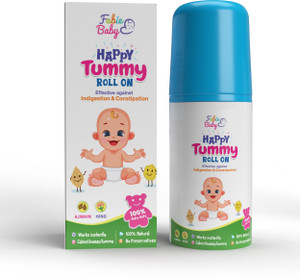 Fabie Baby Tummy Roll On Oil for Colic & Gas Relief with Goodness Hing & Ajwain