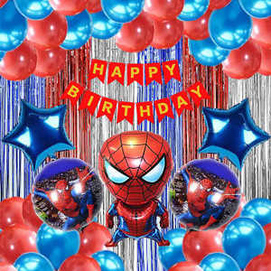 PARTY BREEZE spiderman birthday decoration avengers theme combo kit for boys girls adults