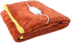 Comfort Ideas Solid Single Electric Blanket for  Heavy Winter