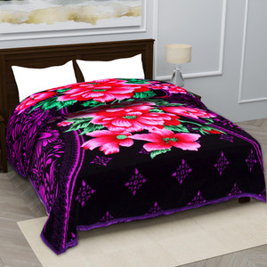 KIRTIKA ENTERPRISES Printed Double Mink Blanket for  Heavy Winter