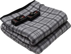 POWERBLANKET Checkered Double Electric Blanket for  Heavy Winter