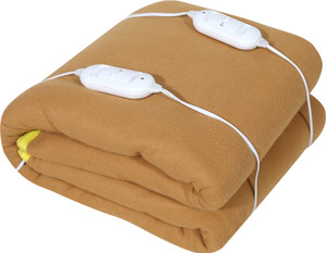 warmzzz Solid Double Electric Blanket for  Heavy Winter