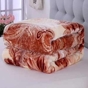 HOLYKRAFT Floral Double Mink Blanket for  Heavy Winter