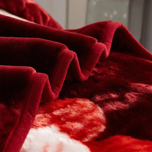 COZYEXPORTS Floral Double Mink Blanket for  Heavy Winter