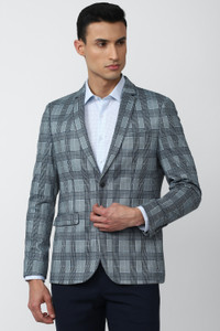 PETER ENGLAND Checkered Single Breasted Formal Men Blazer