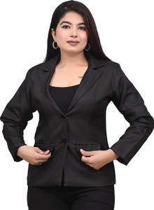 TrendArc Self Design Single Breasted Casual, Formal, Party Women Blazer